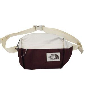 The North Face Maroon Cream Berkeley Bag Lumbar Waist Pack Fanny Pack Adjustable